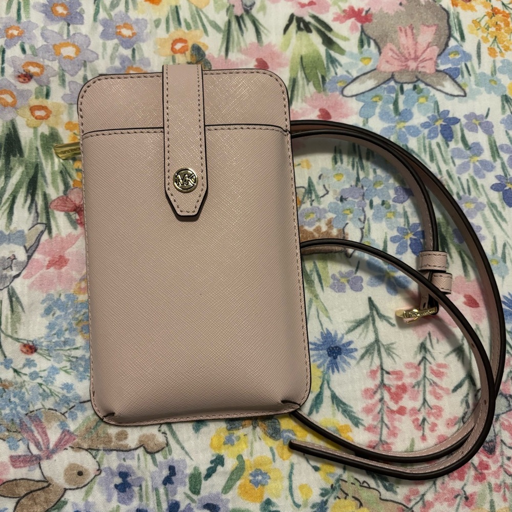 Michael Kors Blush Pink Small Phone Crossbody - Brand New